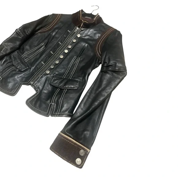 Calf hair+ Leather Jacket… it’s a banger! 🔥 - Picture 3 of 11